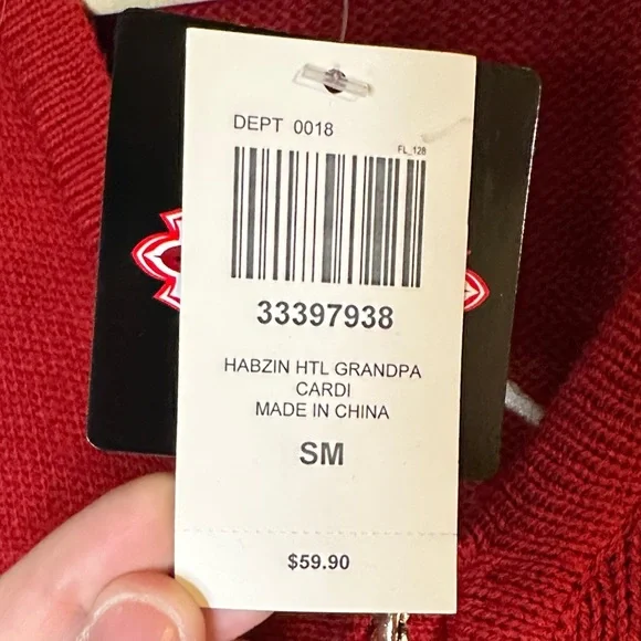 Hot Topic Red Hazbin Hotel Cardigan - Picture 6 of 6